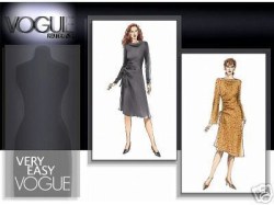 7960 EZ VOGUE KNIT ASYMMETRIC A-DRESS PATTERN 8-14,16-22 CHOICE UNCUT